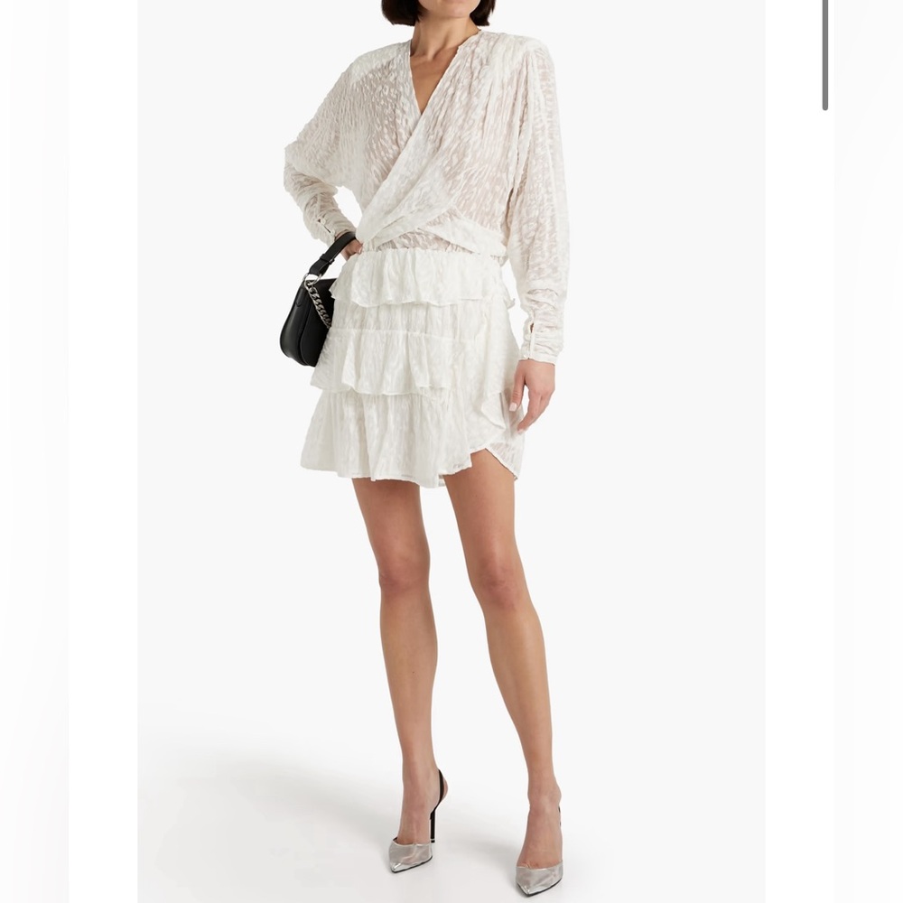 IRO - (New) ivory tiered mini skirt | Size 36 |